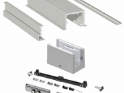Saheco Top Track Set for SV-X150 - False Ceiling Mount - Satin Anodized Aluminium